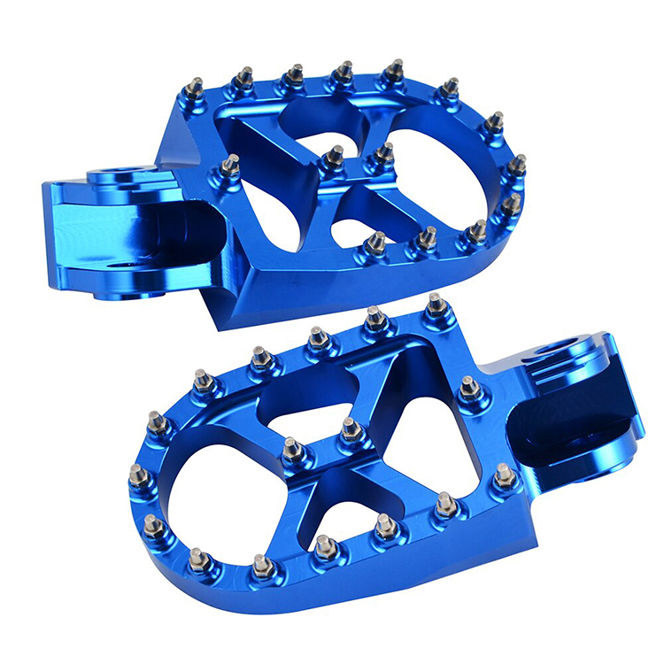 High Precision CNC Foot Pegs Aluminium Parts Anodized Color Stainless Steel Brass CNC Machining