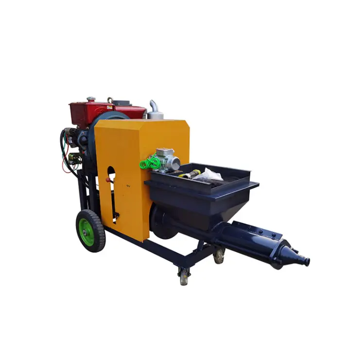 Low Cost High efficiency Diesel Cement Mortar Spray Machine for Wall Plasting