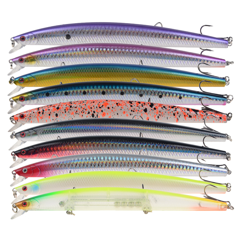 WEIHE плавающая приманка для рыбалки Big Shad Minnow 18 см 24 г искусственная приманка пластиковые 3D глаза воблер бас приманка рыболовные снасти