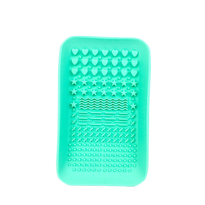 Square hand grip pad for washing brush silicone makeup scrub board beauty tools