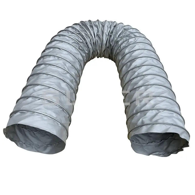 Silicone Coating Fire Resistant Heat Resistant Flexible Air Duct Hose