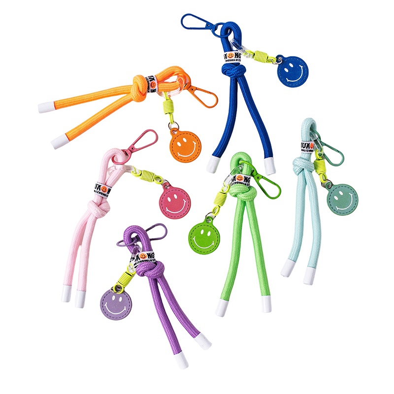 High quality logo custom smiley face Metal Lanyard Pride Outdoor accessories for id badge Keychain mobile phone bags lanyards