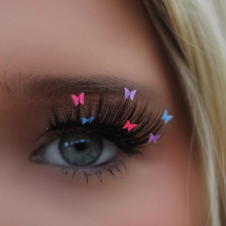 Wholesale China Eyelashes Suppliers 2021 New Lashes Tresluces Rainbow Flutter Lashes with Butterflies