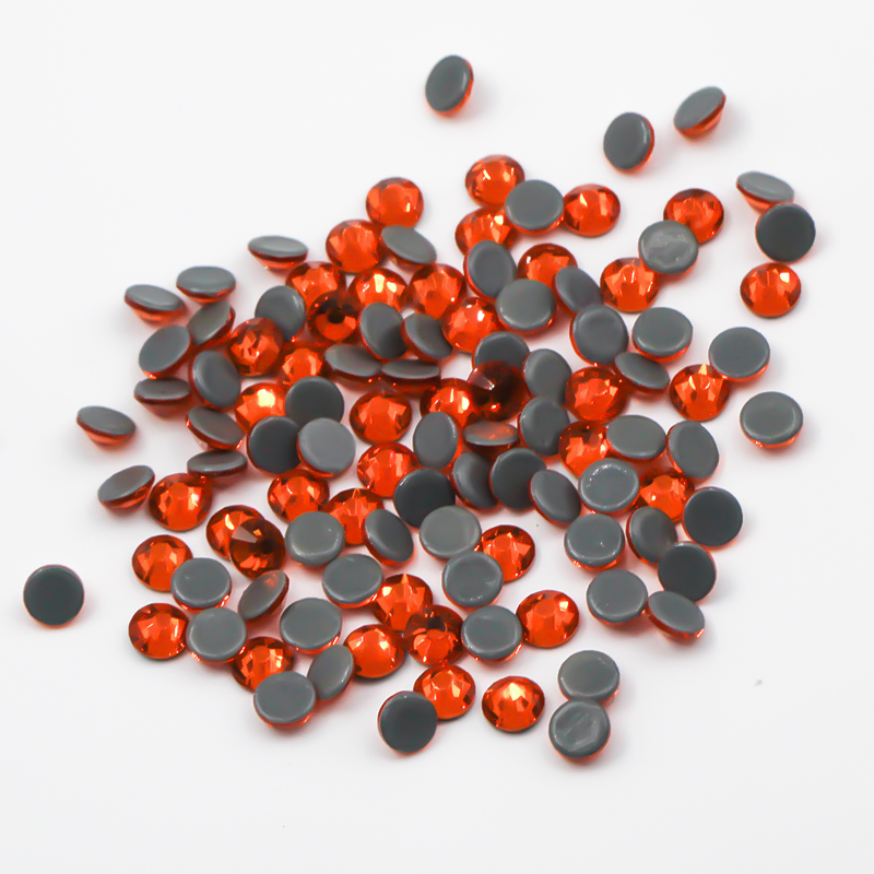 High quality iron on flatback Color Flatback Hot Fix Rhinestone for Nail Art