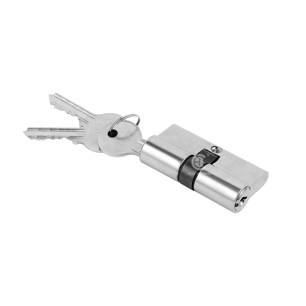 High Quality Single Open Aluminum Thumb Turn Cylinder Lock Europrofile Lock Cylinder 70mm Door Lock Cylinder with Keys