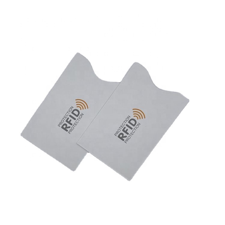 Пользовательский Печатный RFID бумажный блокирующий рукав для защиты кредитной карты
