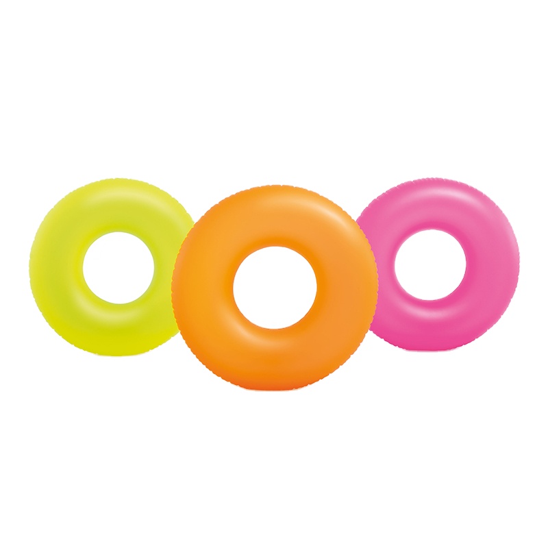 INTEX 59262 NEON FROST TUBES adult inflatable swimming Ring swimming circle Swimming pool life buoy inflat pool