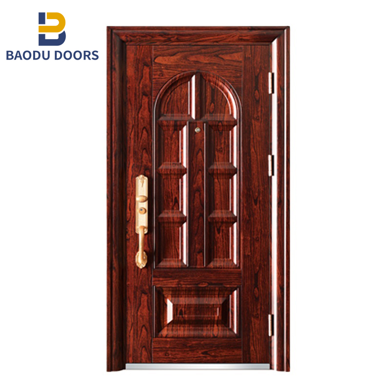 Lasted design exterior entry security steel door