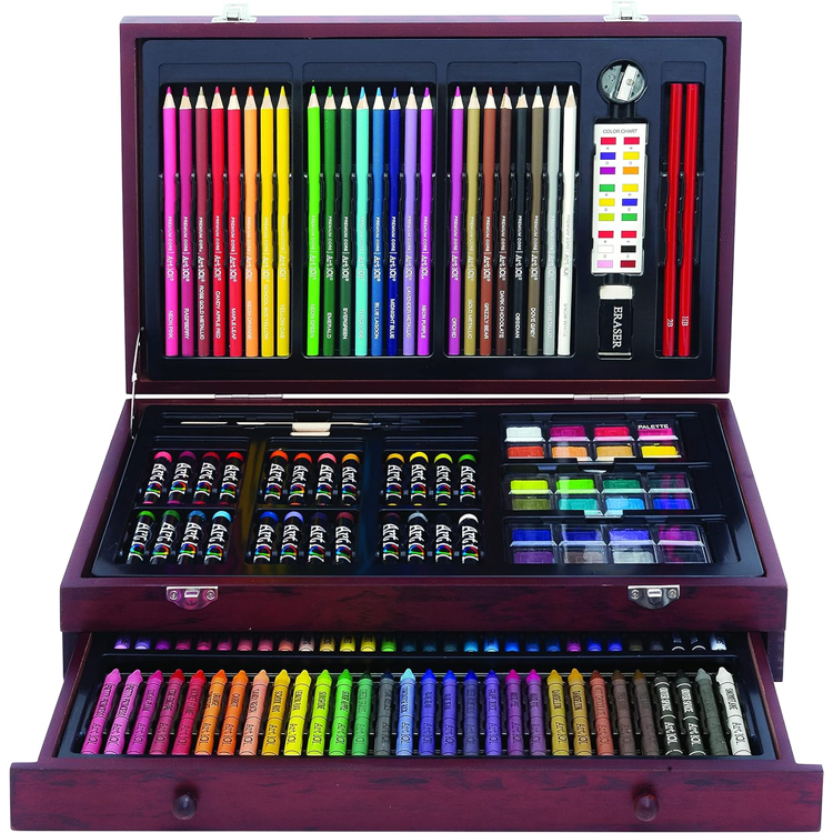 2024 Customized high quality for kids arts and crafts set for adults color powder colored crayon set art supplies painting set