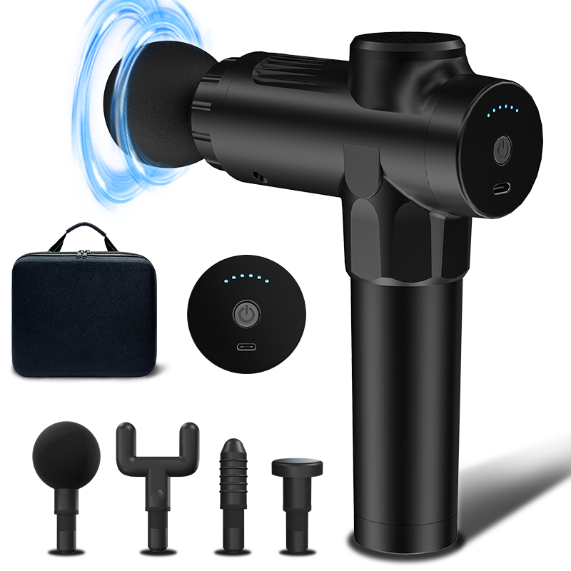 2025 Trending Product Handheld Percussion 4 Head Sex Facial Massager Stick Portable Electric Muscle Massage Gun Massager