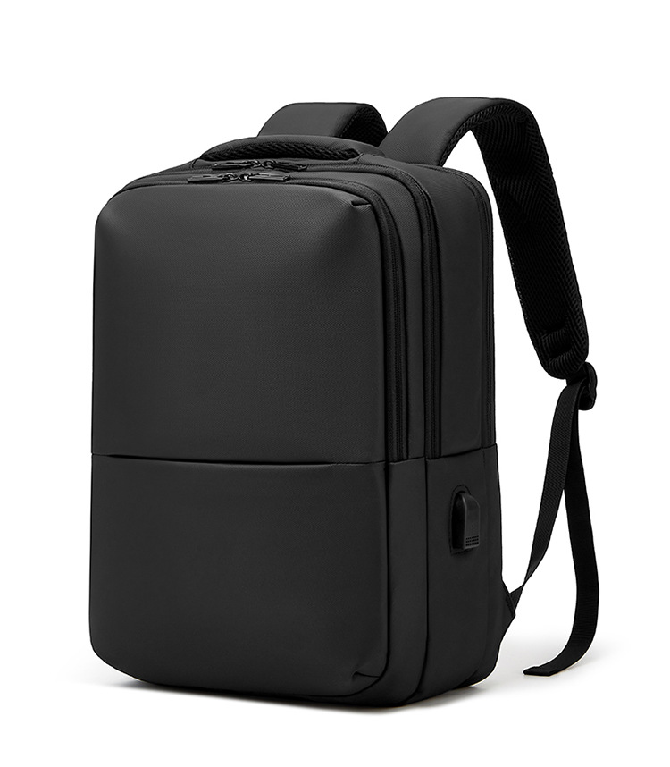 Men's Unisex Waterproof USB Backpack for Travel Business Commuting Customizable Anti-theft PC Material Shoulder Carrying System