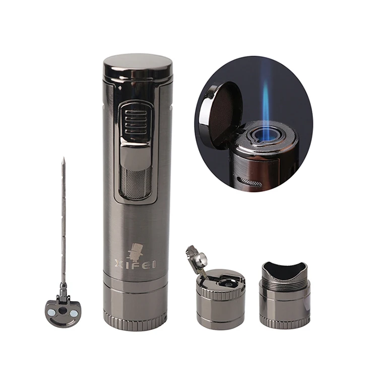 Xifei Wholesale Custom Logo Latest Metal Multifunctional Cigar Lighter