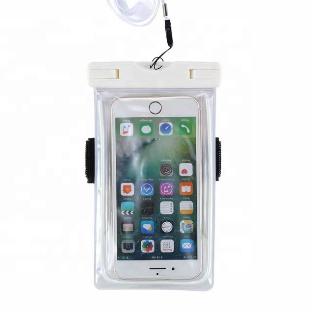 Mobile Phone Can Touch the Screen Transparent Swimming Dust-proof Neck Phone Cover Diving Waterproof bag