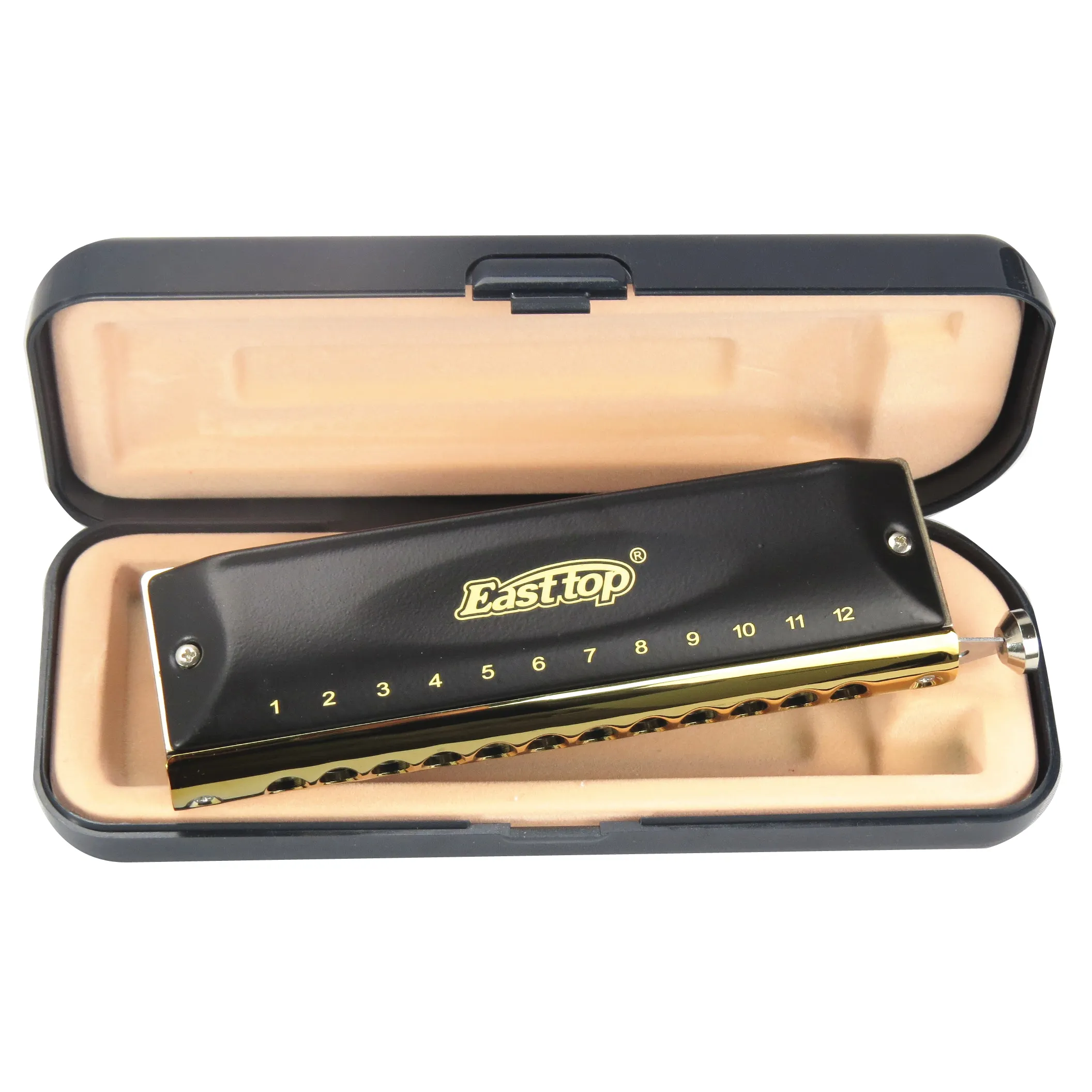 Factory hot sale chromatic harmonicas for harmonica musical instrument easttop