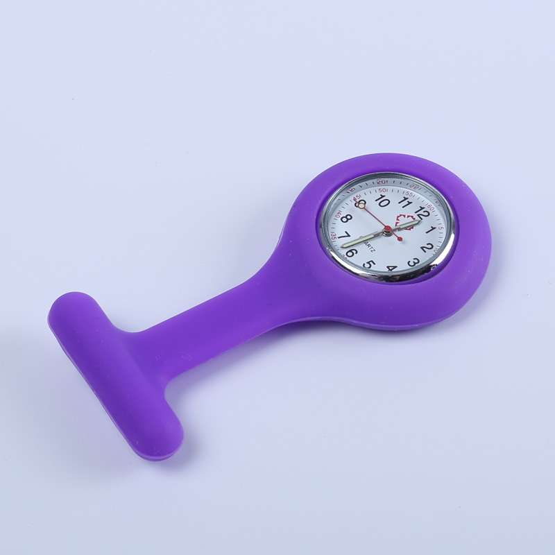 Hot sale portable waterproof silicone nurse watch gift epidemic prevention nurse quartz watch
