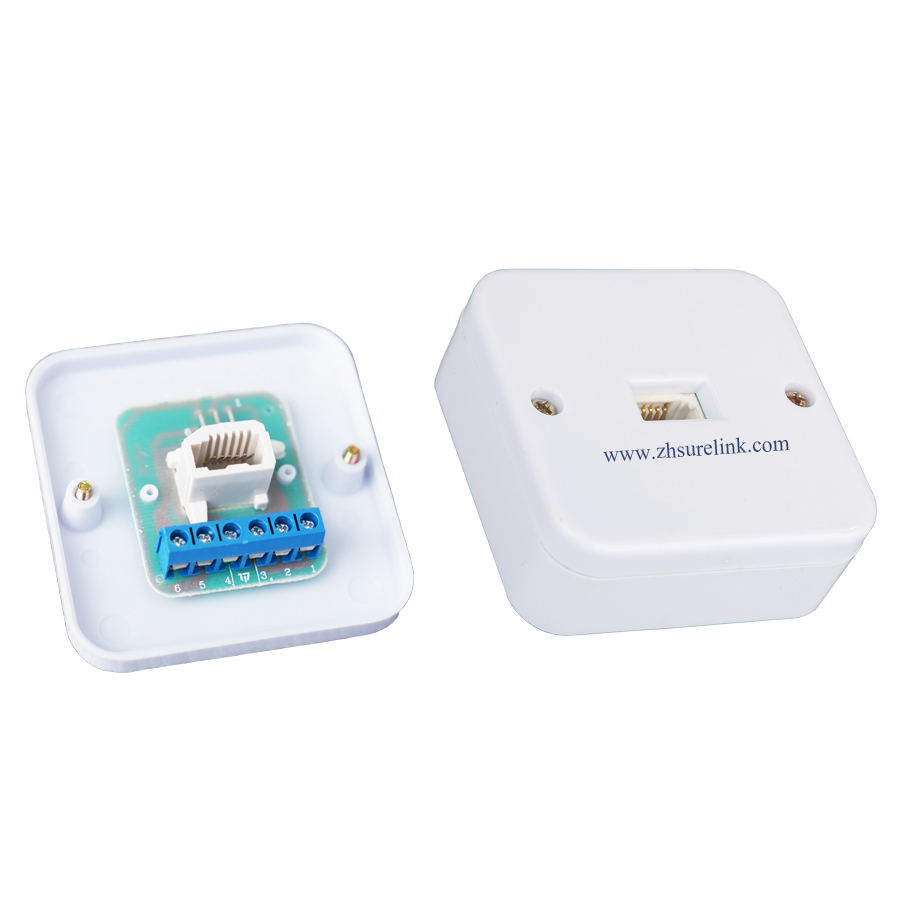 Розетка сетевая SURELINK, 150 в, rj11, rj45, CAT3