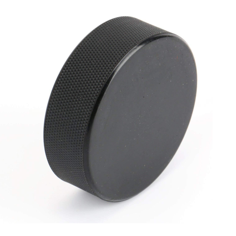 Wholesale Hard Rubber Logo Print Custom Ice Hockey Puck Black Plastic Puck
