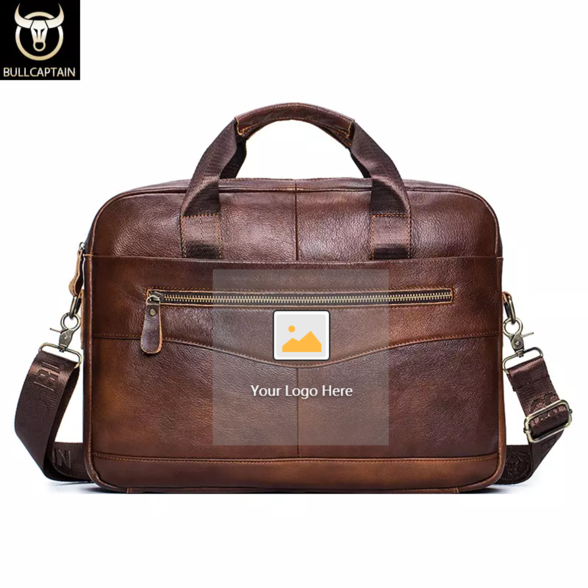 Lightweight leather bags large capacity soft bags portable business briefcases to travel