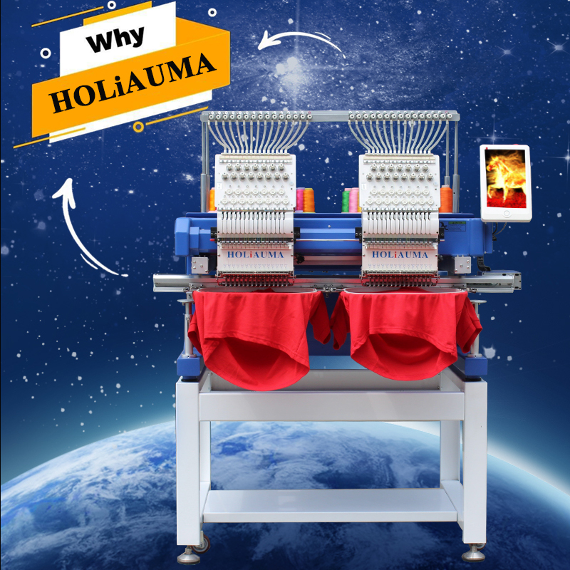 HO1502H новейшая вышивальная машина holiauma 2 головки 1200 spm шляпа плоская компьютерная вышивальная машина как tajima/swf/happy/brother