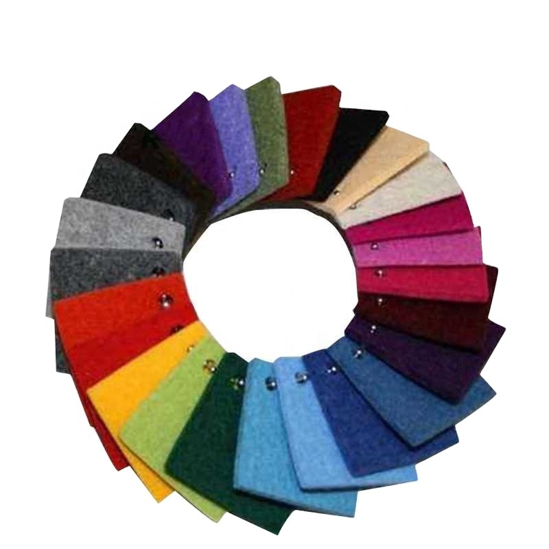 Color Needled Non-woven Fabric Felt Fabric Polyester Acrylic Nonwoven Fabric Lightweight Nonwoven Cloth 100% Polypropylene JT