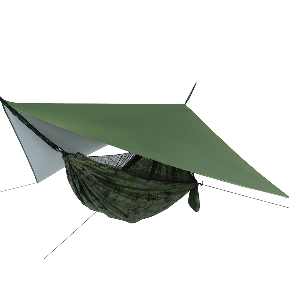 Manufacturer wholesale Nylon Fabric Qualited hammock with trap tent Strong privacy Sun proof Freestanding Portable Quick-openin