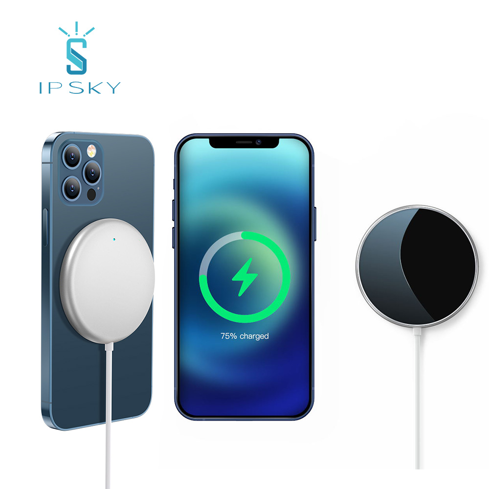 IPSKY новая технология 15 Вт Быстрая зарядка беспроводное зарядное устройство Держатель для мобильного телефона для iphone 12 зарядное устройство