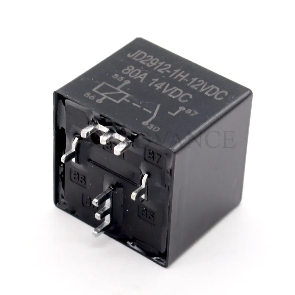 JD2912-1H-12VDC 80A 14VDC 4 Pins SPST Automotive Electric Power Relay