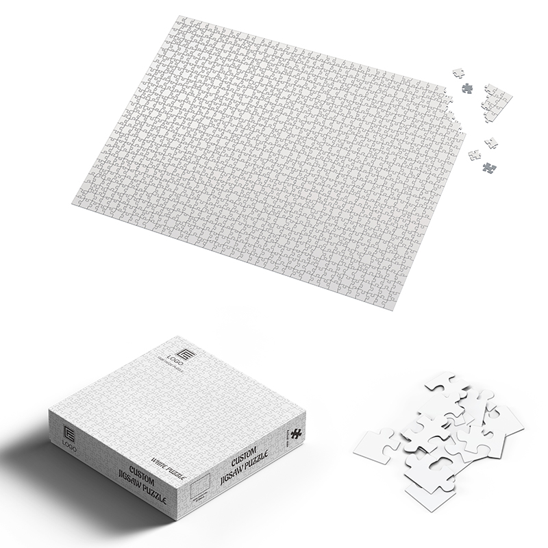 Hot-selling Custom printing cardboard paper 30 100 300 500 1000 pcs high-quality blank jigsaw puzzle sublimation puzzle