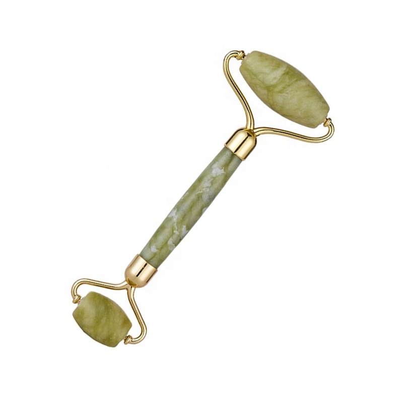 High Quality 100% Pure Natural Jade Facial Roller Noiseless Portable Anti Aging Face Massage Jade Roller