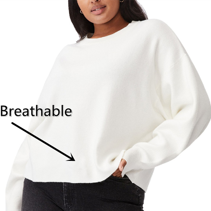 winter women solid heavy sweaters pullover sweater women knitted large sweater