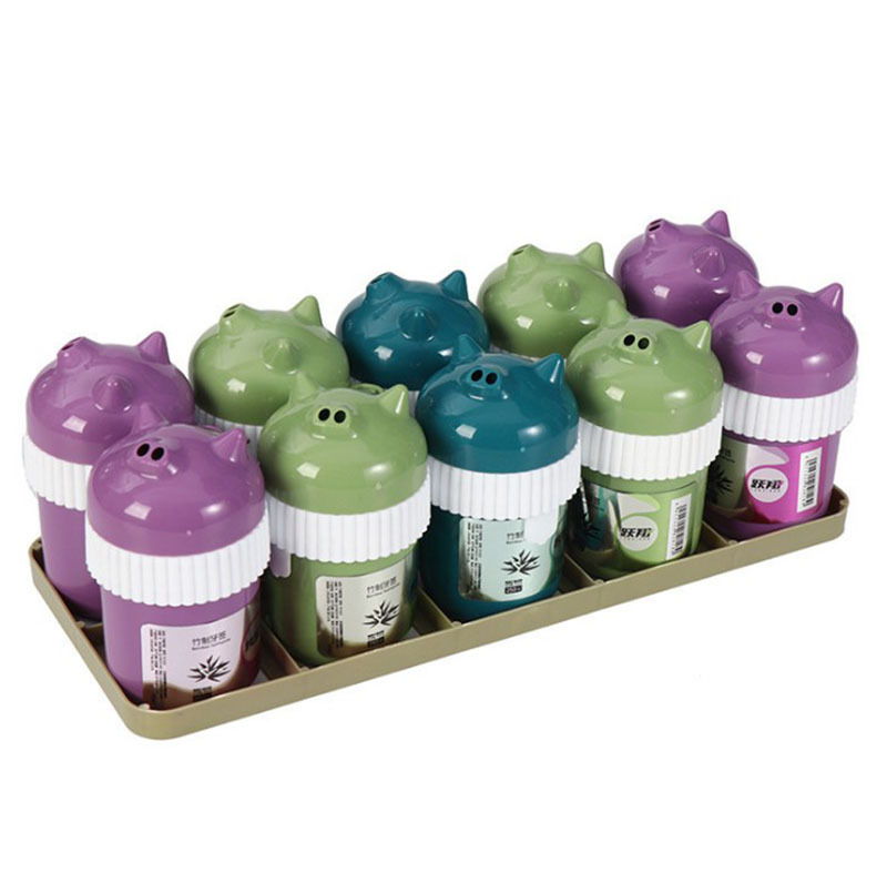 Wholesale cute Piggy toothpick box Multicolor plastic toothpick holder