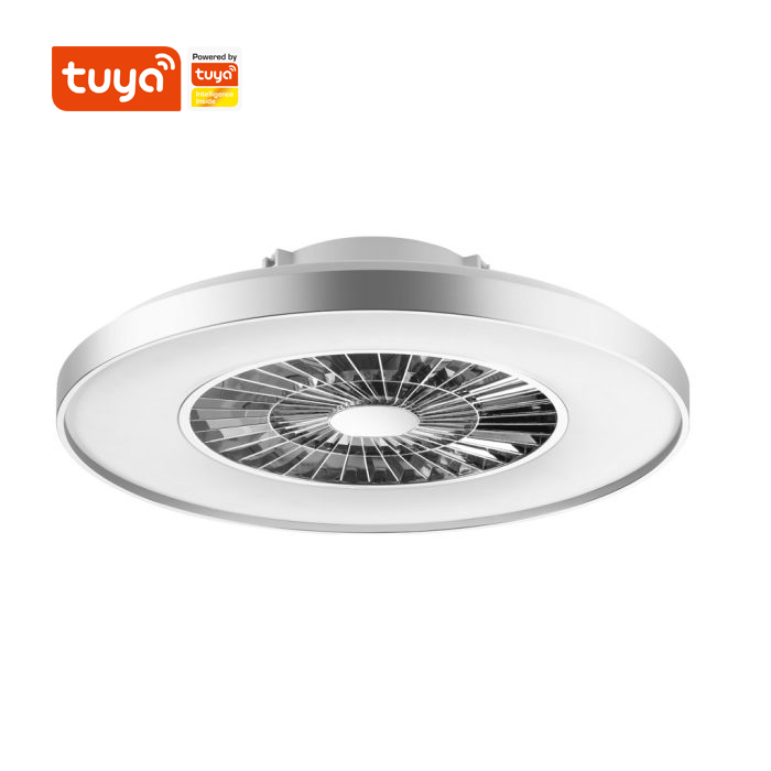 High Quality Tuya Retractable Modern Smart Ceiling Fan With Led Light