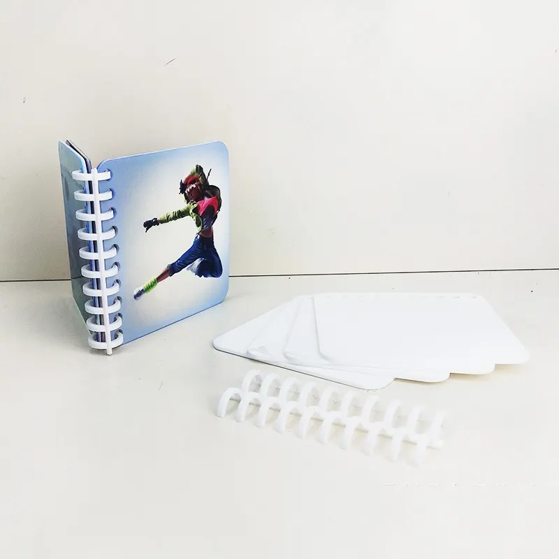Sublimation FRP DIY Photo Album 10*10 CM Double-Sided Baby Enlightenment Plastic Card