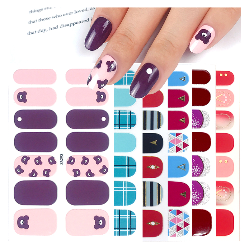 Hot Selling Cheap Price Stock Promotion Little Bear Cartoon Nail Art Sticker