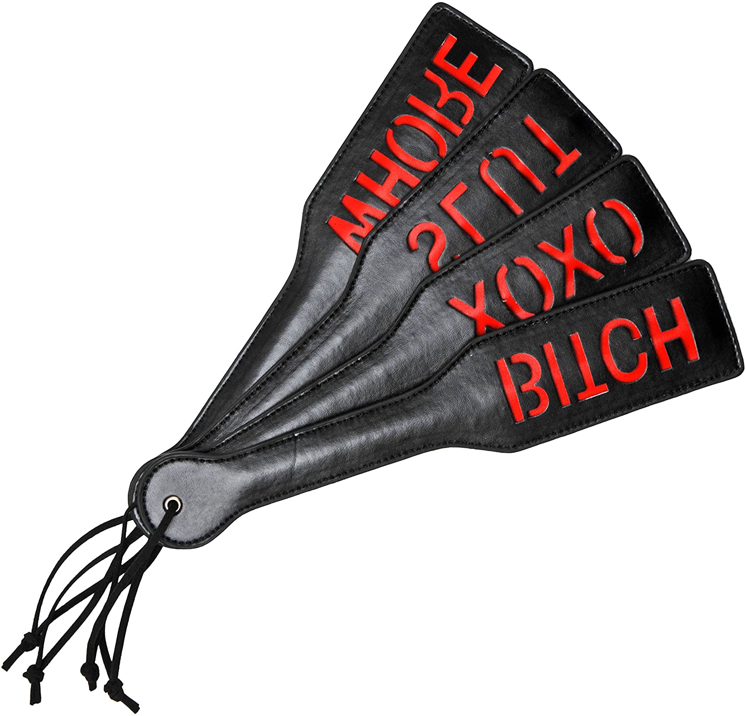 Lexiang PU Leather Handmade Spanking Paddle BDSM Sex Toys for Couples BDSM