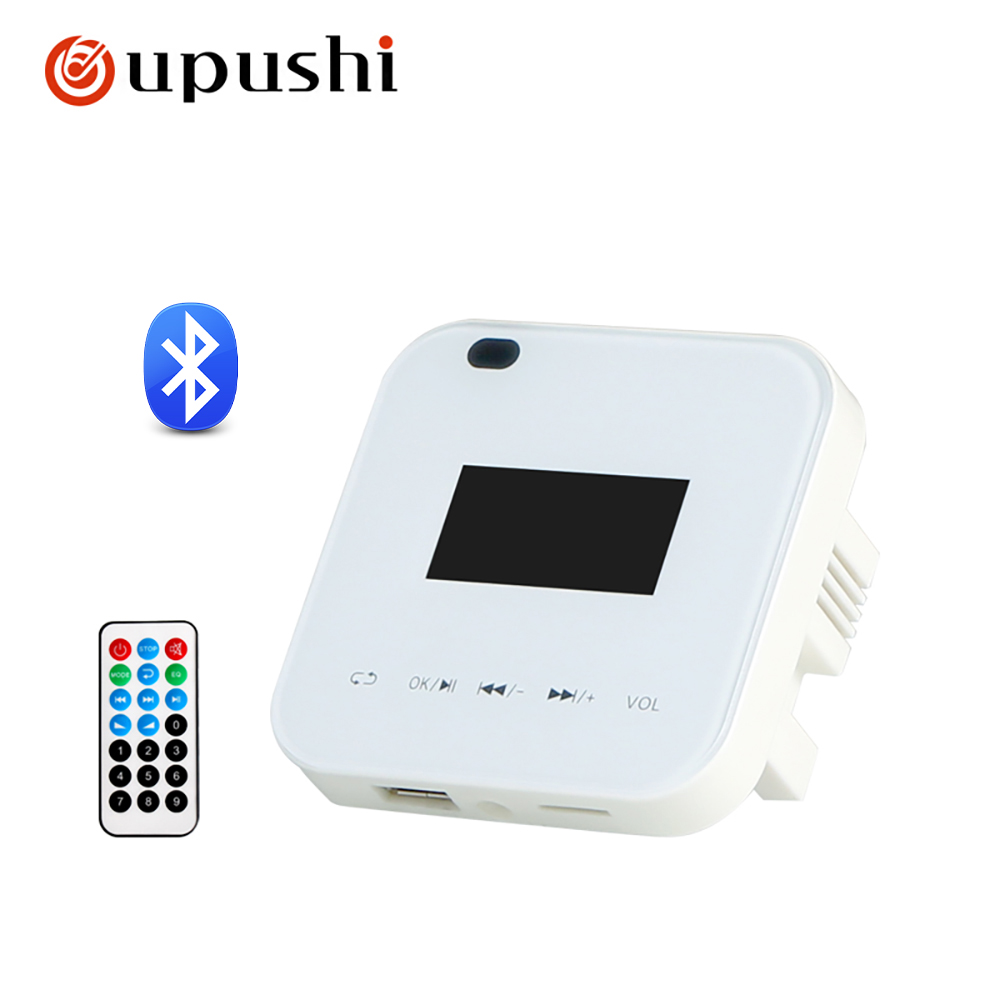 Умный мини цифровой настенный усилитель Oupushi, подключенный к bluetooth, подходит для домашней фоновой музыкальной системы