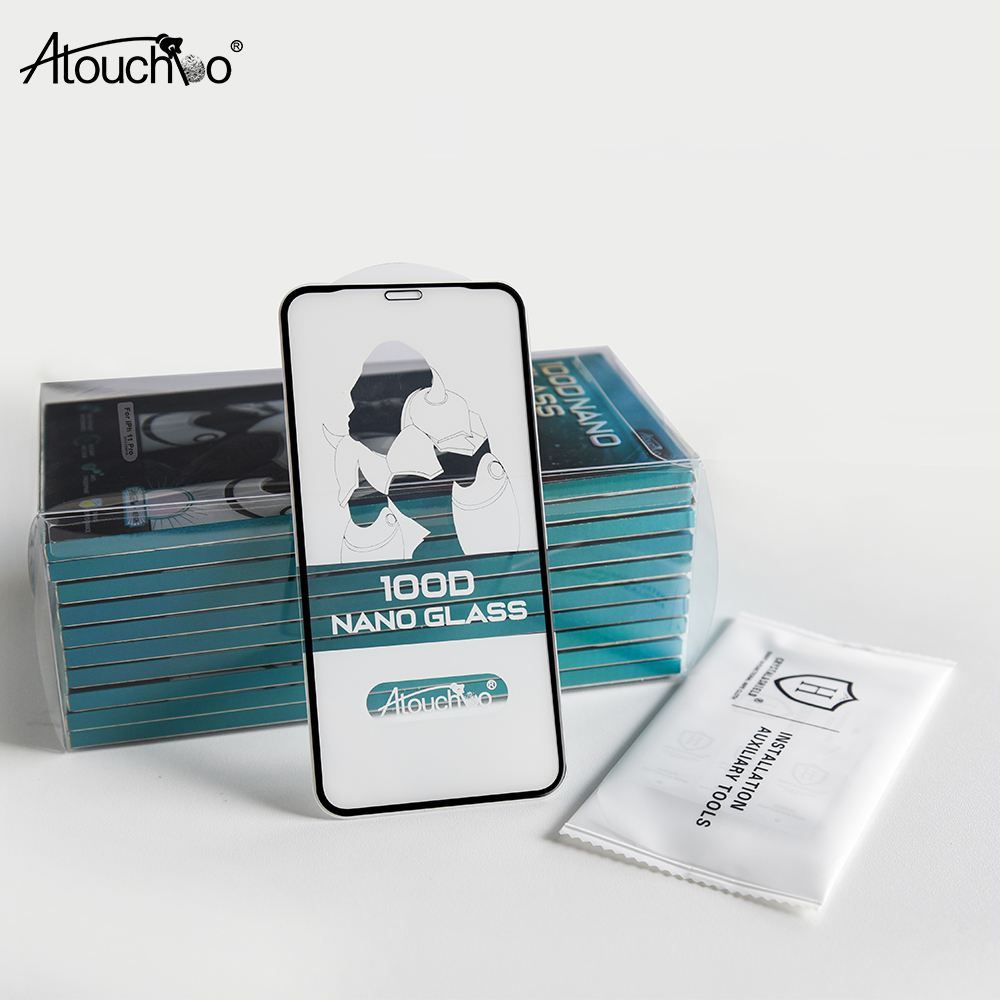 Atouchbo, оптовая продажа, мобильный нано-гибкий протектор экрана, нано-стекло для iPhone 11 Pro Max 11 12 Mini 12 12 Pro, протектор экрана