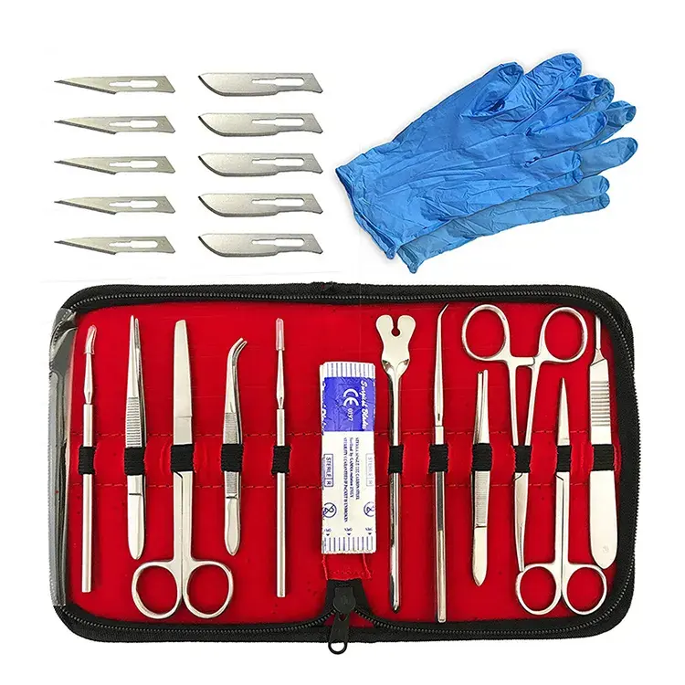 Medical Teaching Students Training Dissection Surgical Kit Surgical Stainless Steel Dissecting Kit For Practice
