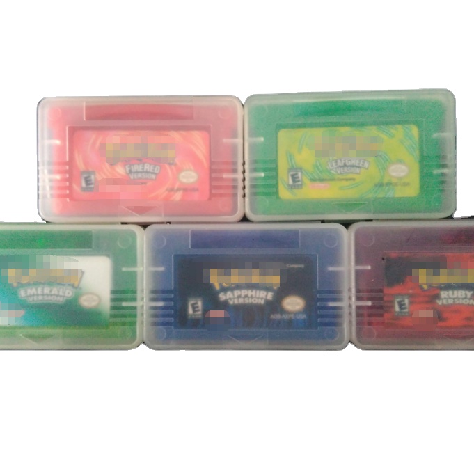 2022 Самая низкая цена 5 видов цветов Pokemo игровой Картридж для GBA SP карты для мальчиков игры