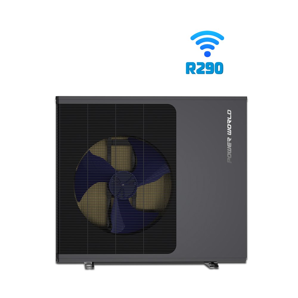 Power World R290 новый газовый воздушный тепловой насос 12 кВт evi инверторный тепловой насос для нагревателя и горячей воды