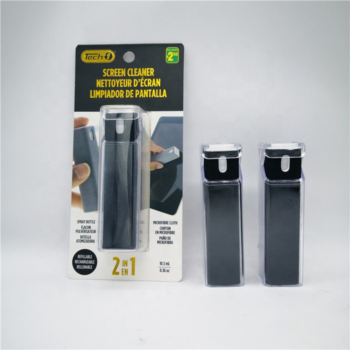 10ml Portable Cell Phone Mobile Phone Tablet 2 In 1touch Screen Cleaner spray with Microfiber Cleaning Cloth
