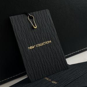 Luxury Custom Logo Green Recyclable Paper Hang Tags Business Printed Clothing Tags T-Shirts Jackets Bags Shoes Garment Labels
