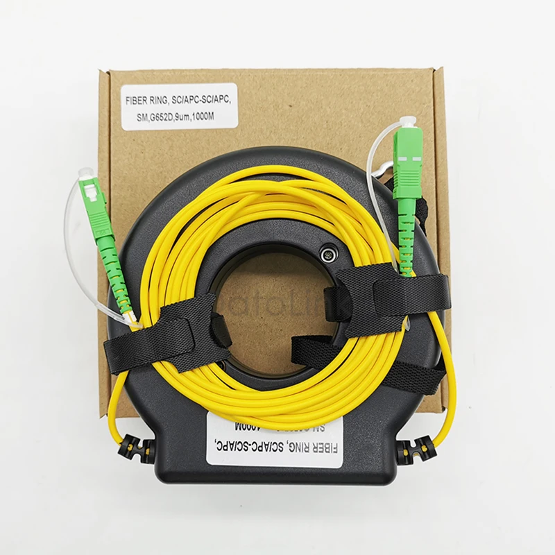 Optical SC APC UPC OTDR 500m/1km/2km SM MM Launch Cable Box Fiber Ring OTDR Launch Cable 500m launch cable