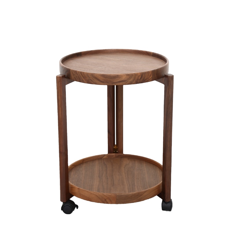 Dropshipping designers coffee table wooden side table round coffee table with storage Serving Tray