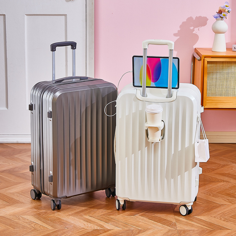 Women's Men's Durable 20inch Travel Leather Luggage Small 24inch Student Box Strong Password Universal Wheel Pull Rod Spinner