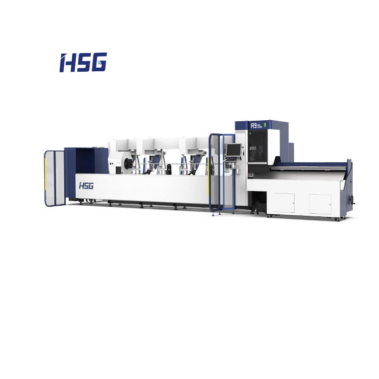 HSG 2021 новый дизайн Профессиональный резак для труб с двумя патронами машина для лазерной резки труб 1000 Вт 1500 Вт 2 кВт