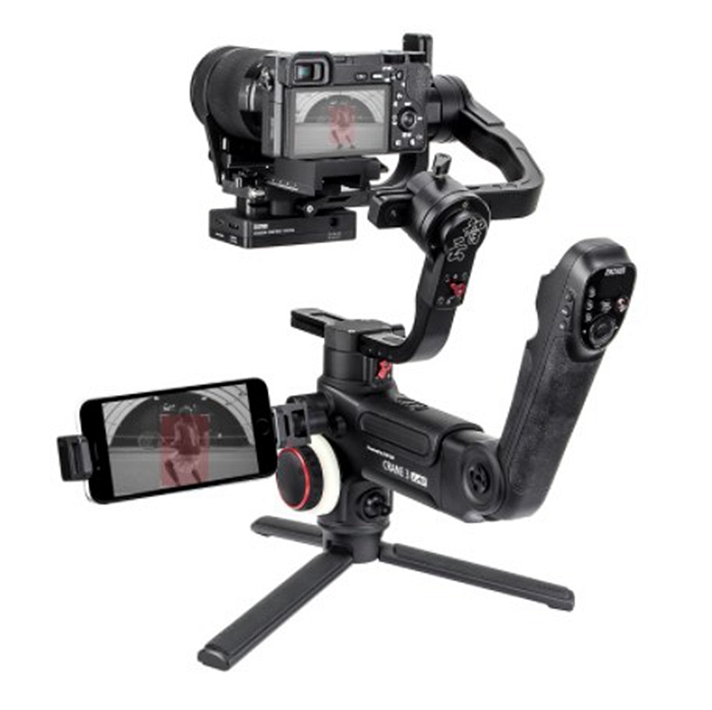3-осевой беспроводной ручной стабилизатор Zhiyun Crane 3 Lab с сенсорным управлением для цифровой зеркальной камеры PK DJI Ronin S