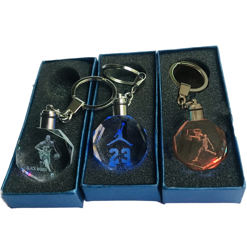 Новое поступление, 3D лазерный брелок Air Jordan с кристаллом и зажигалкой, подарок для фанатов NBA AJ