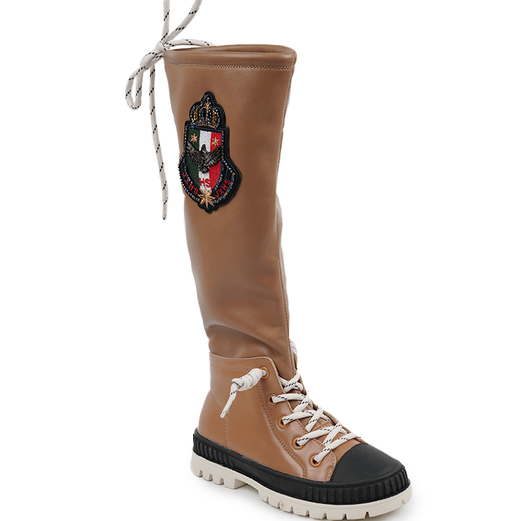 Provide Free Samples Girls School Genuine Leather Winter Little Kids Footwear Over Knee Boots Thigh High Boots