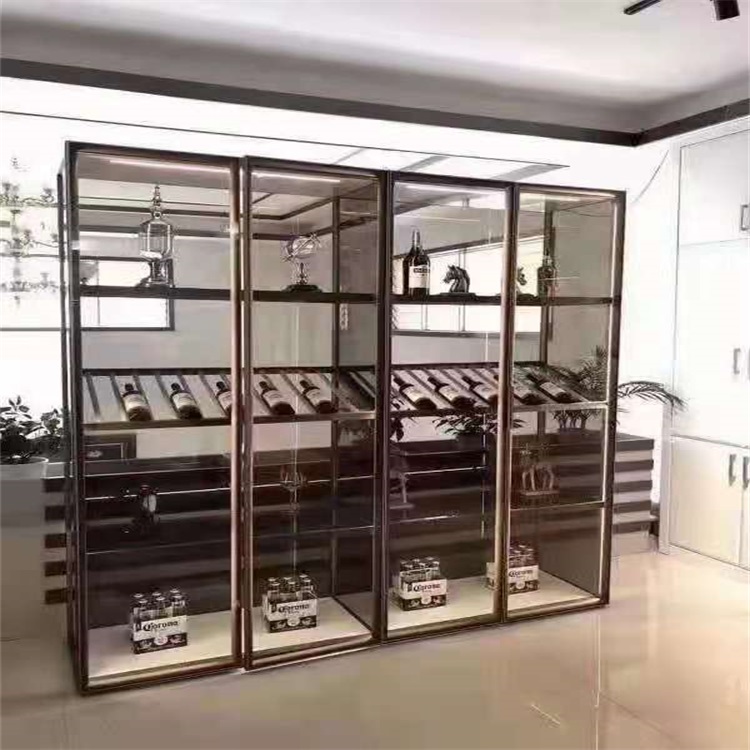 Custom modern home wine cabinet light luxury glass wine cabinet